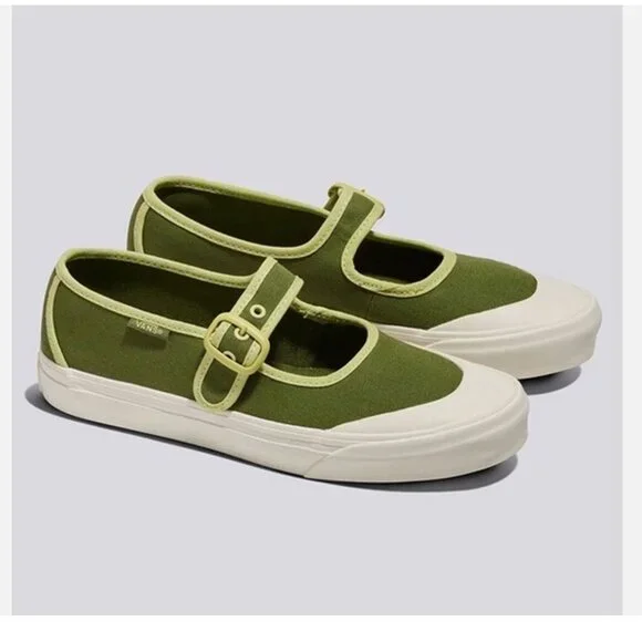 NEW VANS Mary Jane VN000CRRCX1 Ballerina Green M 5 W 6.5 - Picture 3 of 8